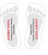 Set of name stickers for shoes, 6 pairs