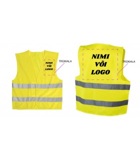  Safety vest for children, with fastening on the front
