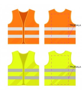  Safety vest for adults with logo print