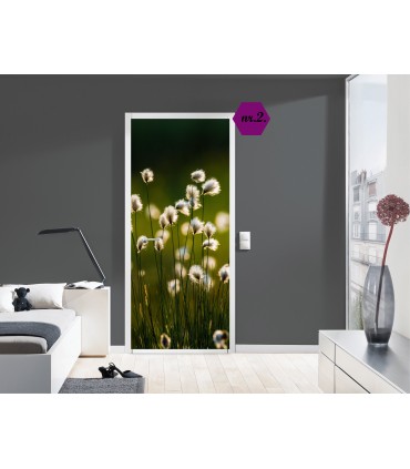 Door sticker on a smooth surface