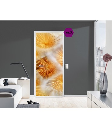 Door sticker on a smooth surface