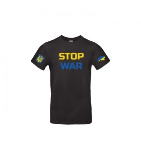  T-shirt with "STOP WAR" print