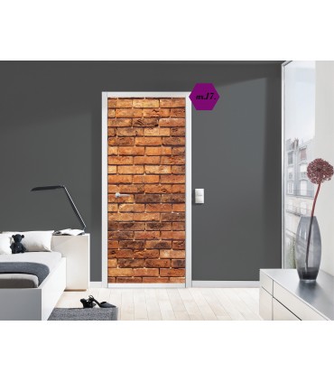 Наклейка на дверь на гладкую поверхность