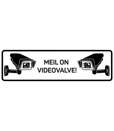 "Videovalve " hoiatav kleebis