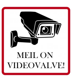 Meillä on videovalvonta -merkki