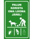  "Clean up after the dog" sticker