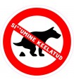 "No fucking" sticker