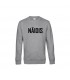  Heater Gray home hoodie with black lettering