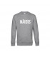  Heater Gray home sweatshirt with white lettering