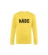  Soft yellow sweatshirt with black lettering