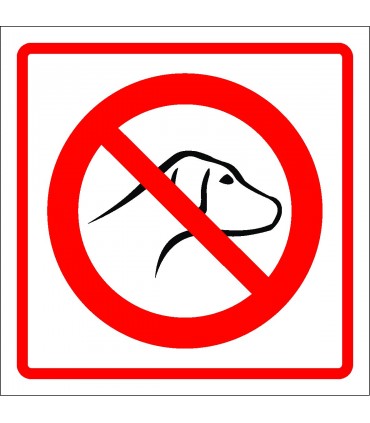  No dog walking sign