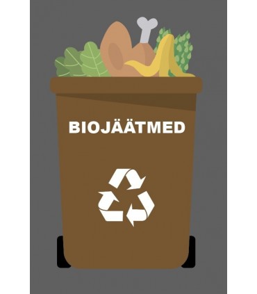  Set of garbage sorting stickers