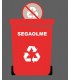 Набор наклеек для сортировки мусора