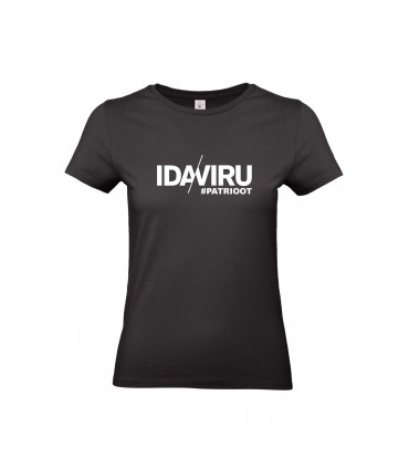 Naisten puuvillainen T-paita "IDA-VIRU PATRIOTTI"