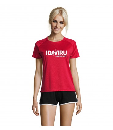 Urheilullinen T-paita naisille "Ida-Viru PATRIOTTI"