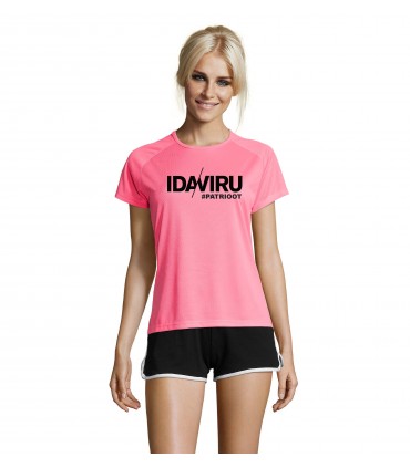 Sporty T-shirt for women "Ida-Viru PATRIOT"