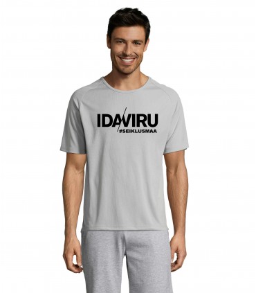 Miesten urheilullinen T-paita "IDA-VIRU SEIKLUSMAA"
