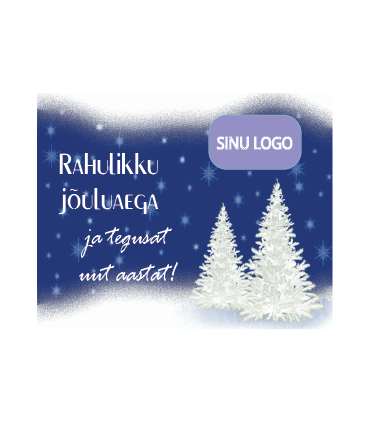  Rectangular CHRISTMAS THEME stickers with company logo