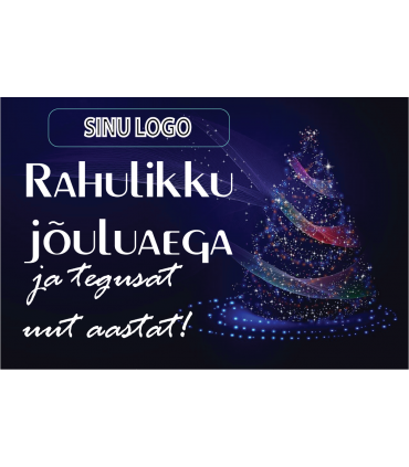  Rectangular CHRISTMAS THEME stickers with company logo