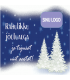  Square CHRISTMAS THEME stickers with company logo