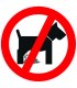  Sticker prohibiting dog peeing