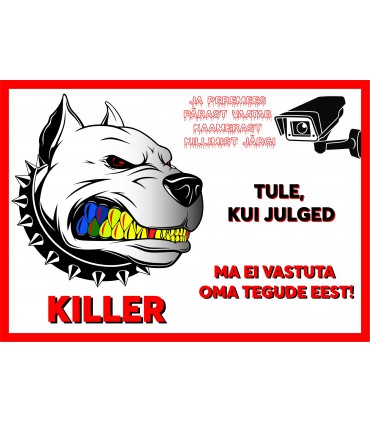 Знак "Осторожно, собака"