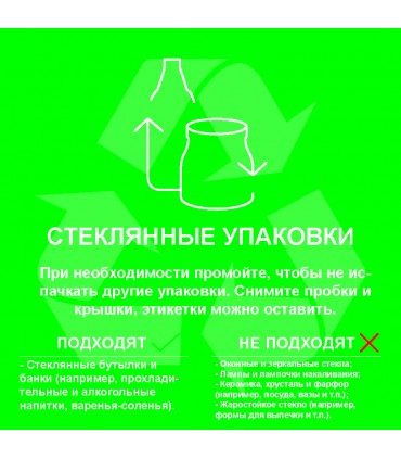  Garbage sorting label_Glass packaging