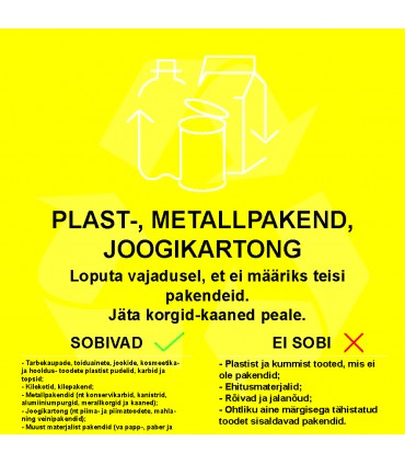 Prügi sorteerimise silt_Plast-metall