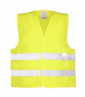 Safety vest for adults with logo print