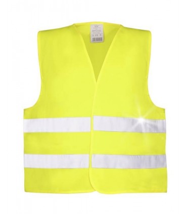 Safety vest for adults with logo print