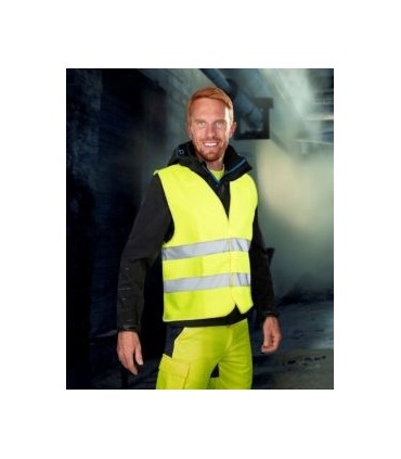 Safety vest for adults with logo print