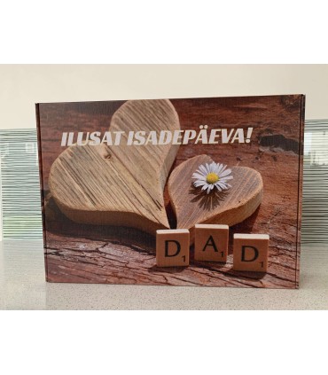 Personaalse trükiga kinkekarp pusale