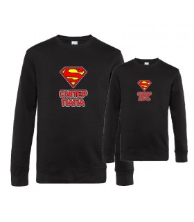 Set of father's and child's shirts / 2 pcs