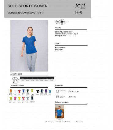 Naisten urheilupaita Sporty Women