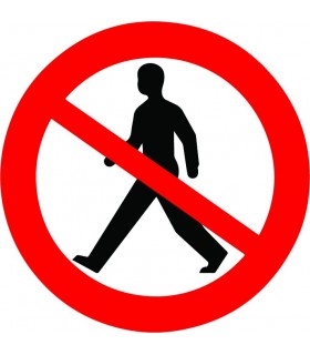  "No Passage" sticker