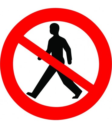  "No Passage" sticker